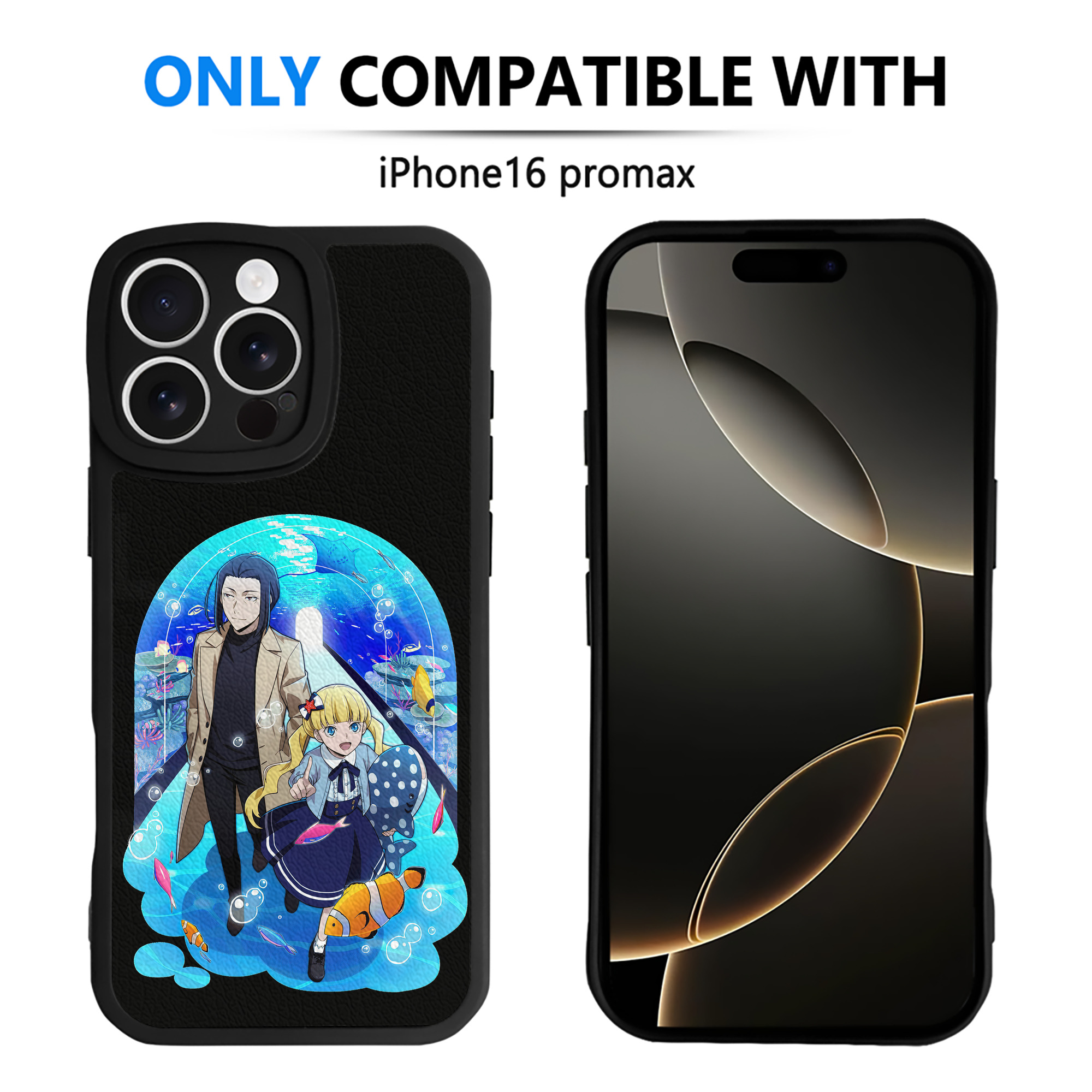 （画像用） 文豪ストレイドッグス Bungo Stray Dogs 【iPhone 16シリーズ対応】シリコンスマホケース（レザー調） 材質：シリコン